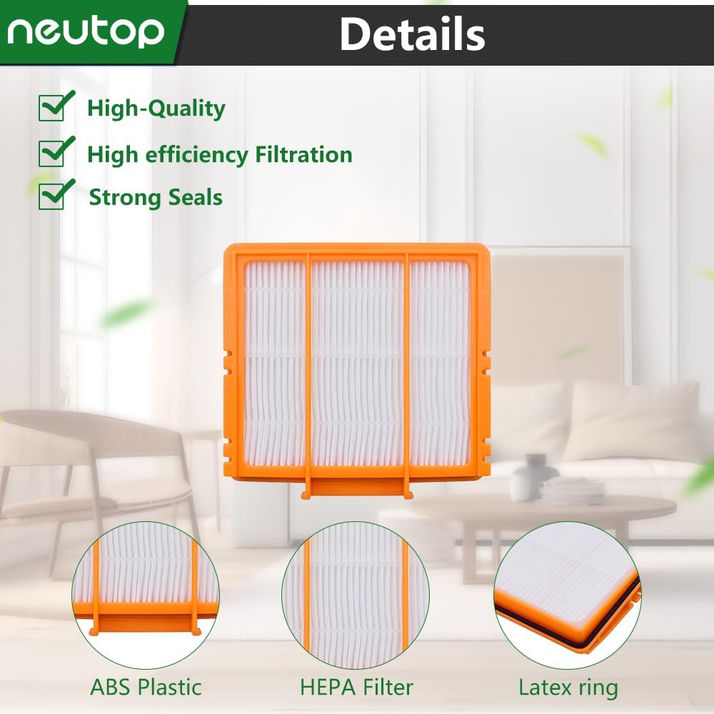 Neutop Replacement Filters Compatible with All Shark AI AV2501S AV2501AE AV2502AE RV2520AOUS AV2510AOUS AV2511AE RV2610WA RV2610WD Robot Vacuums with Self-Empty Base, 4-Pack. - Image 3