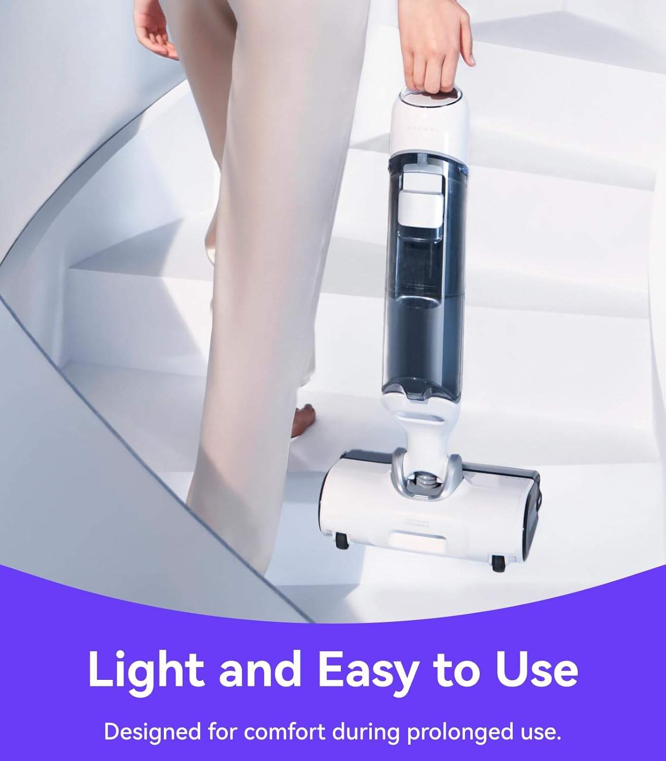 NARWAL S10 Pro Lightweight Cordless Vacuum Mop, Wet Dry Vacuum Cleaner, Self-Cleaning & Drying, 180° Flexibility, 50min Runtime Floor Cleaner (Renewed) - Image 4