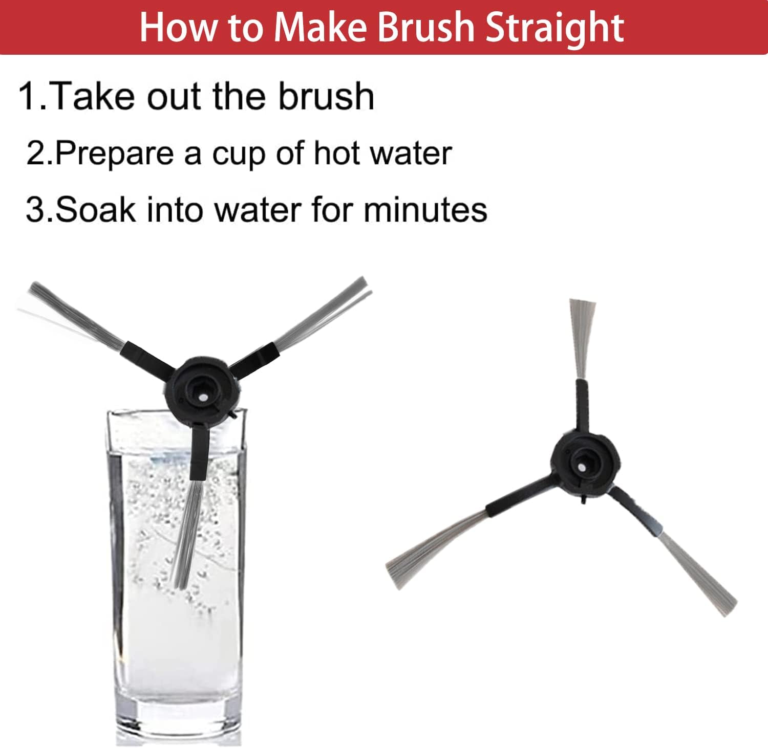 11Pcs iHRV6-BLK Replacement Parts for iHome AutoVac Nova Self Empty Robot Vacuum Cleaner Spare Accessories, 1 Main Roller Brush,4 Side Brushes, 2 Hepa Filters, 2 Dust Bags, 2 Mop Pads - Image 6