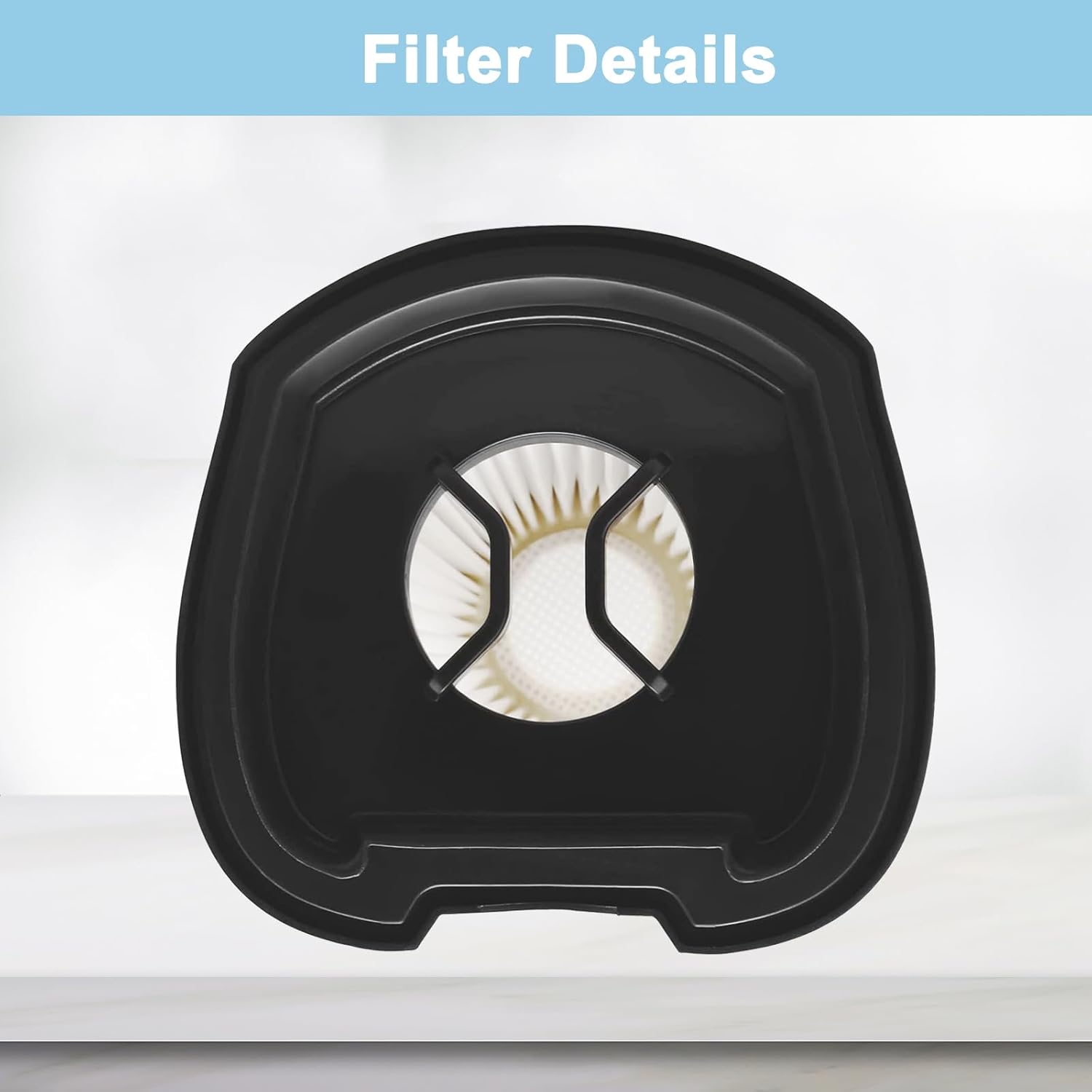 2284w Vacuum Filter Replacement for Bissell Pet Hair Eraser Hand Vacuum 2284W, 2390A, 2390, 2389, 2579, Part # 1614212, 1614203, 1614204, 6 Vacuum Filters, 6 Foam Filters - Image 3