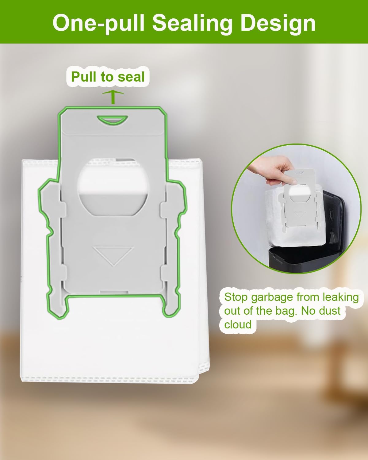 ApexOne 8 Pack Vacuum Bags for iRobot Roomba i, j, s Series, 104 Combo, 105 Combo, 105 Vac, Plus 405 (G185) (G181) Combo, Max 705 Vac, Max 705 Combo, Plus 504 Vac, Plus 505 Combo, Q0520 Robot Vacuum - Image 6