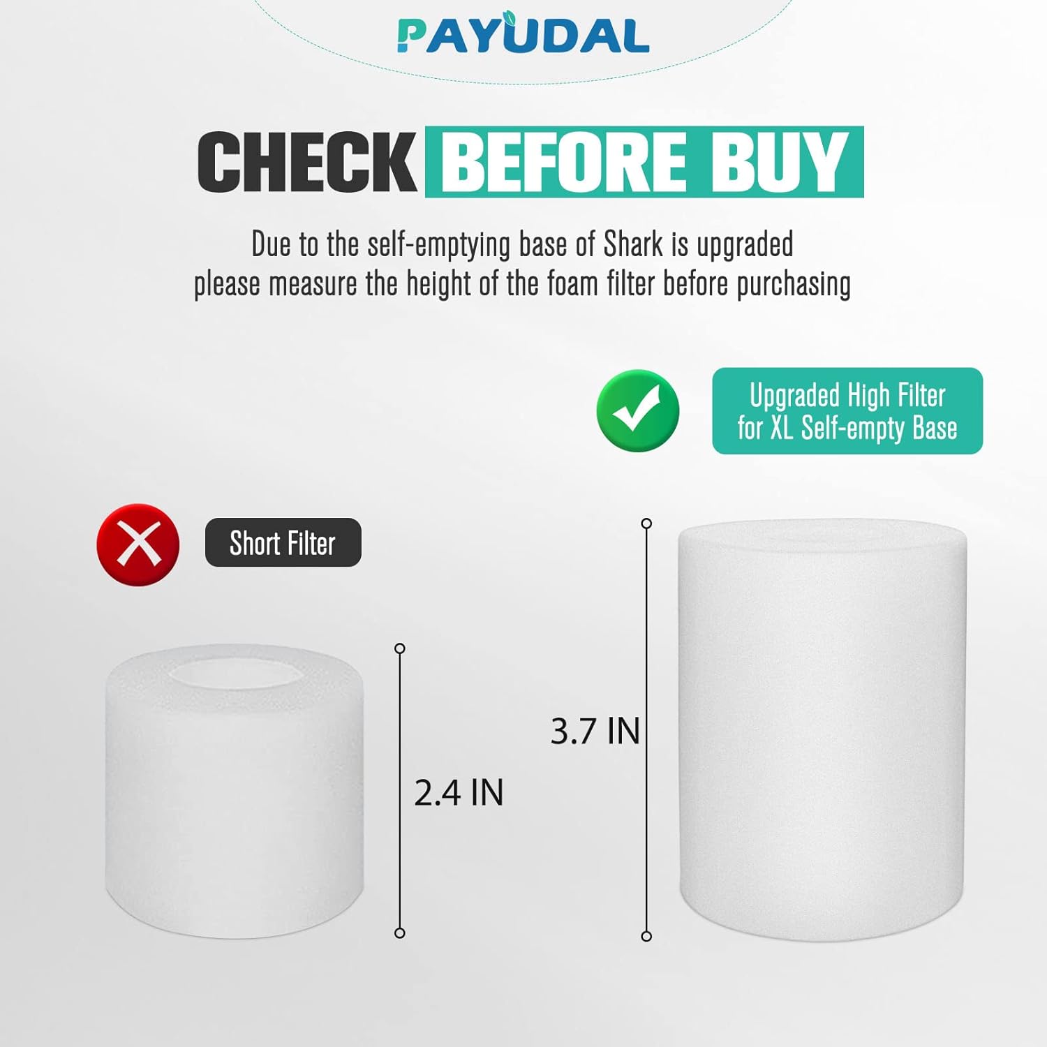 Replacement Parts for Shark AI AV2511AE AV2501S AV2610WA AV2501AE RV2502AE RV2610WA UR2500SR RV2520 AV2510 AI Ultra Robot Vacuum Cleaner Accessories Kits. Main Brush,HEPA Filter,Foam Filter,Side Brush - Image 8