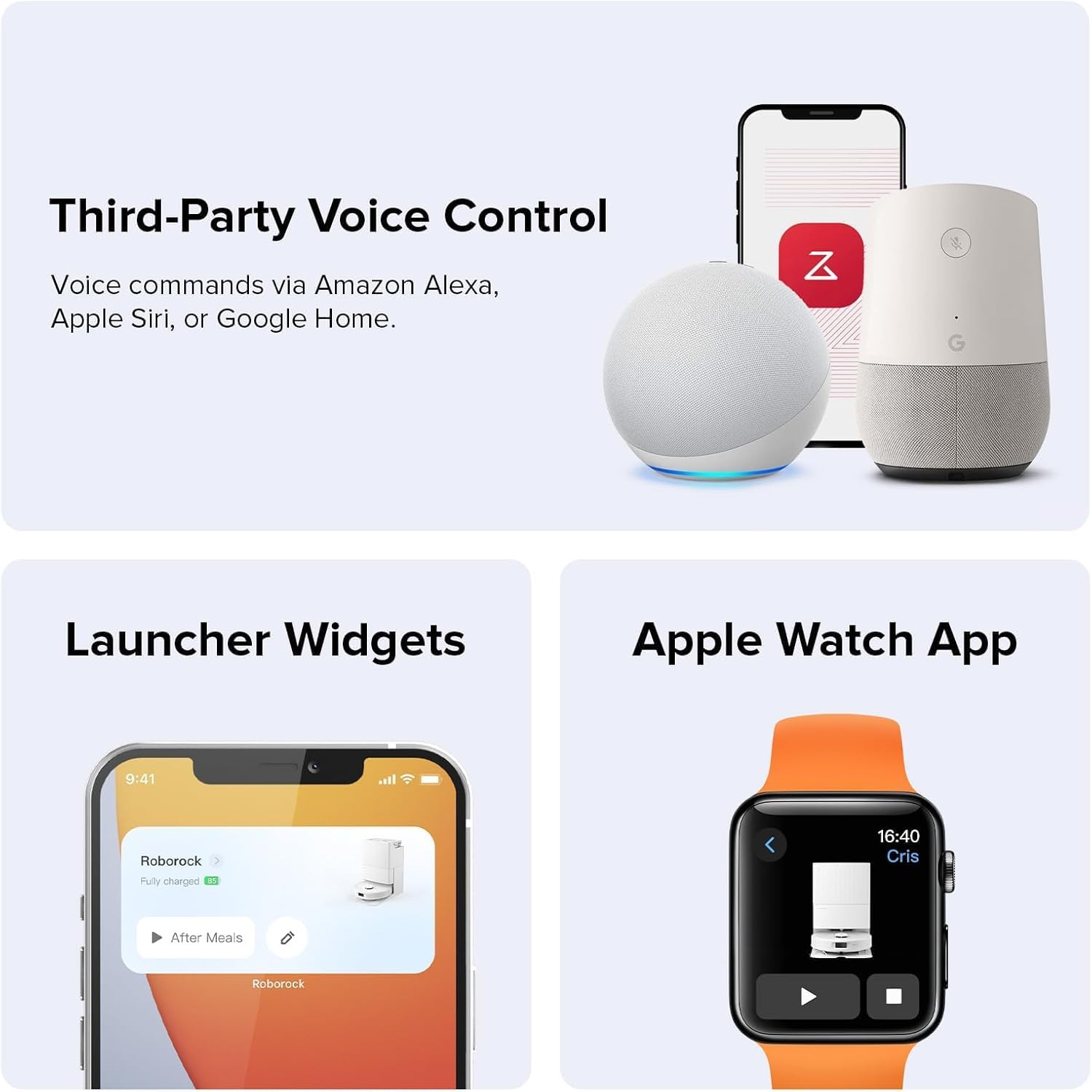 roborock Qrevo Plus Robot Vacuum and Mop with FlexiArm Design Edge Mopping, Self-Emptying, Auto Mop Washing & Drying, 7,000 Pa Suction, White (Renewed) - Image 9