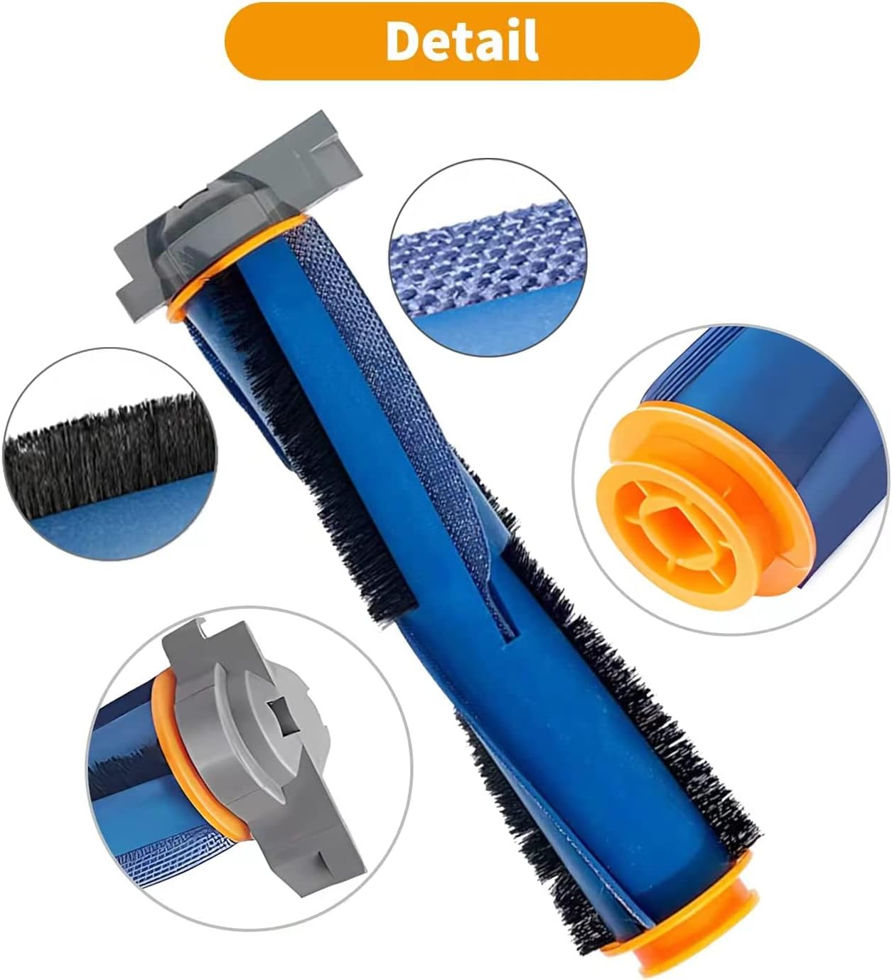 Replacement for Shark AV2501AE RV2502AE AV2501S AV2511AE RV2610WA RV2610WD AV2610WA RV2820AE AI Robot Vacuum,Accessories Kit Includes Master Brush, Master Filter, Strainer, Foam Filter, Side Brush - Image 3