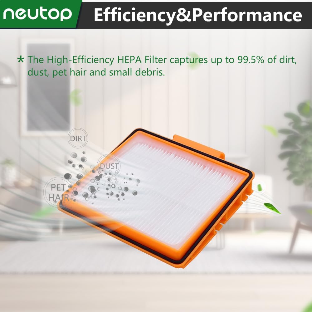 Neutop Replacement Filters Compatible with All Shark AI AV2501S AV2501AE AV2502AE RV2520AOUS AV2510AOUS AV2511AE RV2610WA RV2610WD Robot Vacuums with Self-Empty Base, 4-Pack. - Image 4