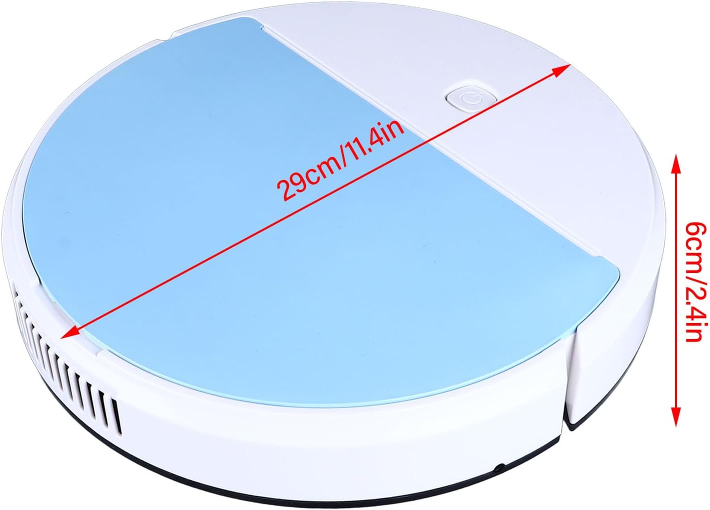 Robot Vacuum Cleaner with LED Light, Powerful Suction Automatic Sweeping Robot for Hardwood Floor and Carpet, 60 Mins Runtime, Low Profile 6cm - Image 6