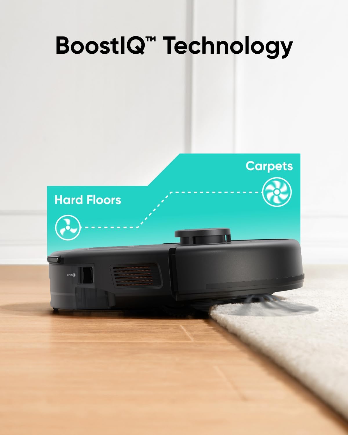 eufy L60 Hybrid Robot Vacuum with Self Empty Station, Hair Detangling Technology, Up to 60 Days of Hands Free Cleaning, Ultra Strong 5,000 Pa Suction to Remove Hair, Dust, Mop Pad - Image 7