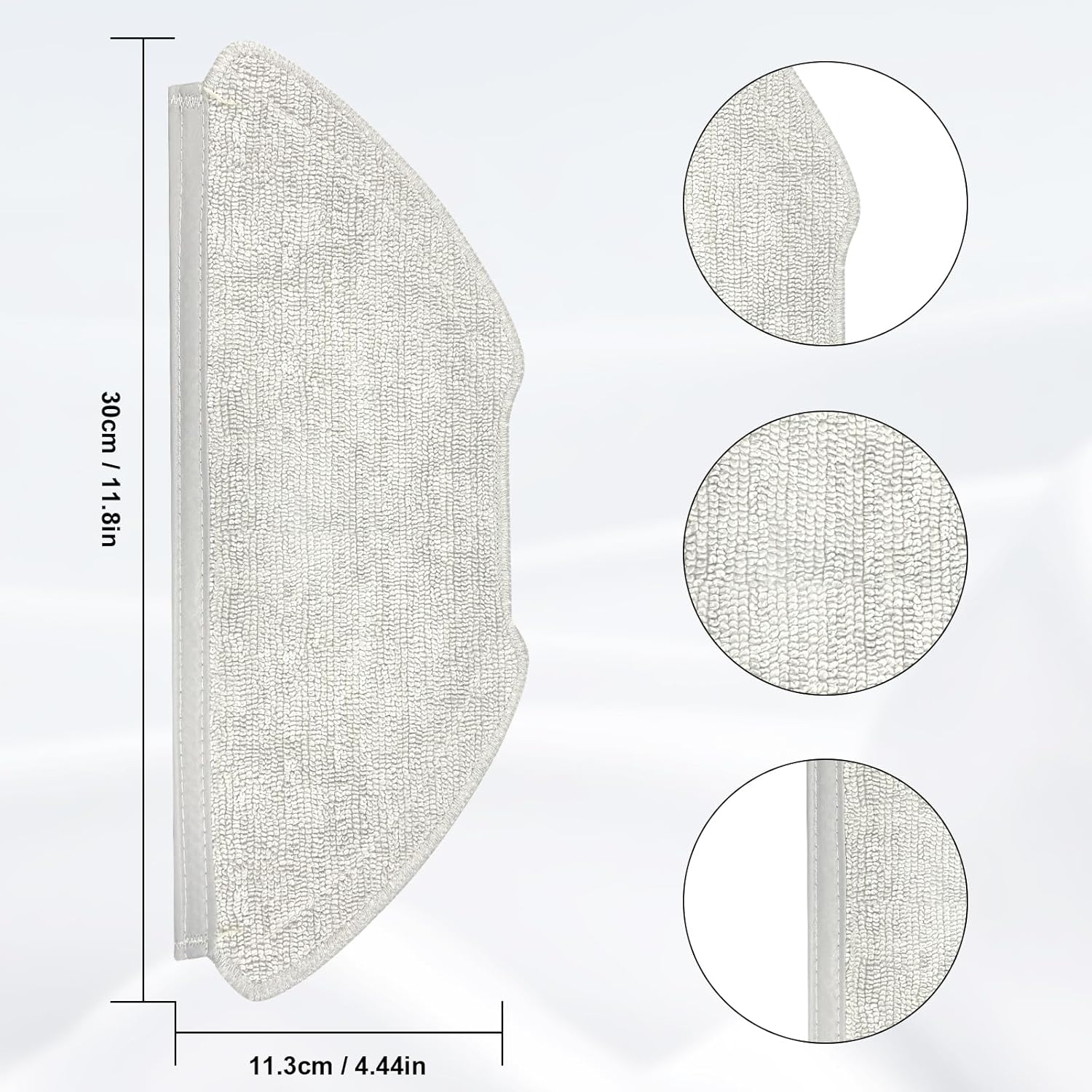 6 PCS Mop Cloth Pads for AIRROBO T20 Robot Vacuum Cleaner Accessories, Vacuum Cleaner Robot Vacuum Cleaner Replacement Parts - Image 3