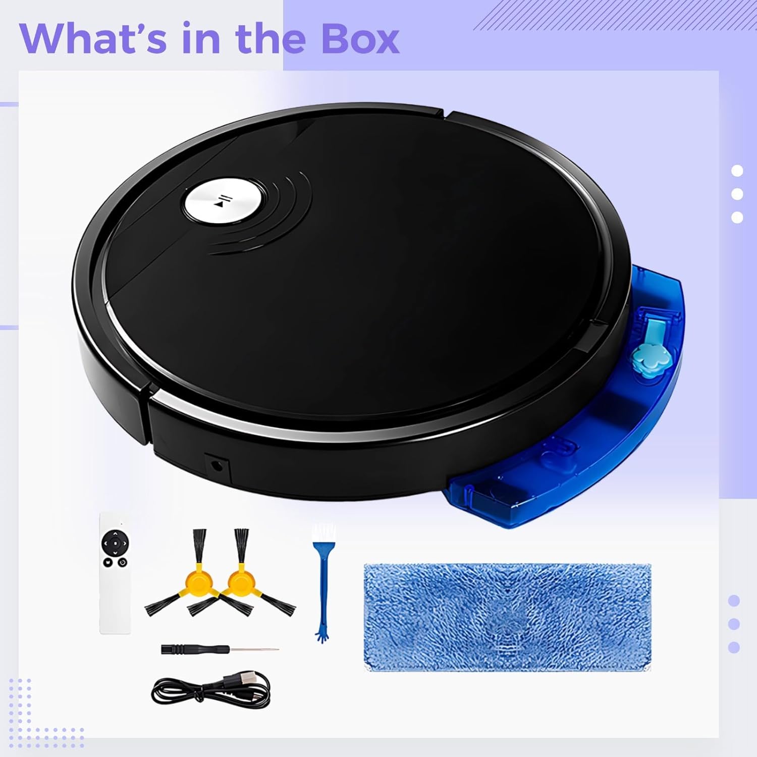 Smart Robotic Vacuum with App Control, 3-in-1 Cleaning Solution, 1.8 in Slim Form Factor, Powerful Suction, Quiet Cleaning with Long Battery Life - Image 5