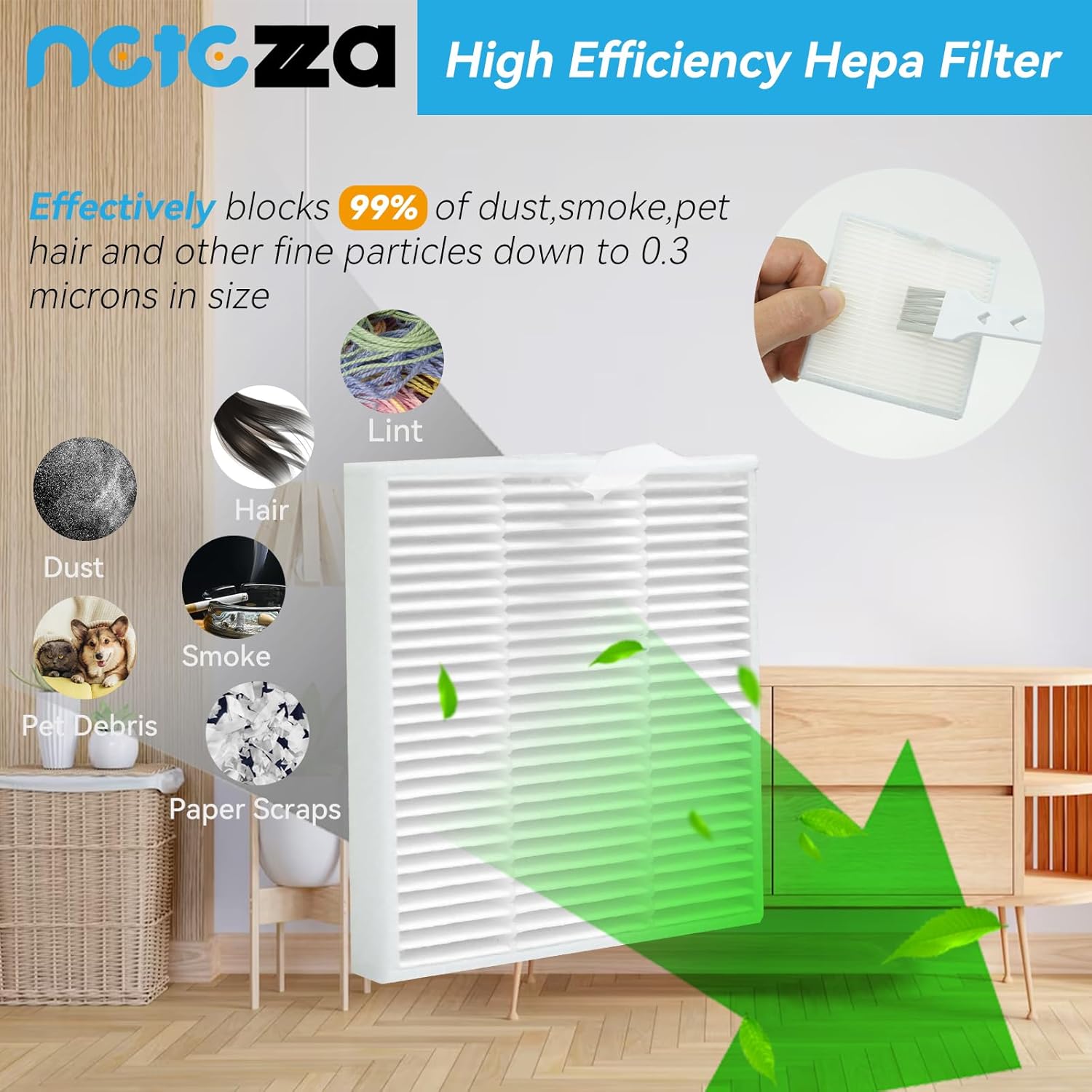 T20 Accessories Replacement Compatible with Airrobo T20+ Robot Vacuum Cleaner, 1 Main Brush, 2 HEPA Filters, 4 Dust Bags, 4 Mop Pads, 4 Side Brushes, T20+ Replacement Parts - Image 5