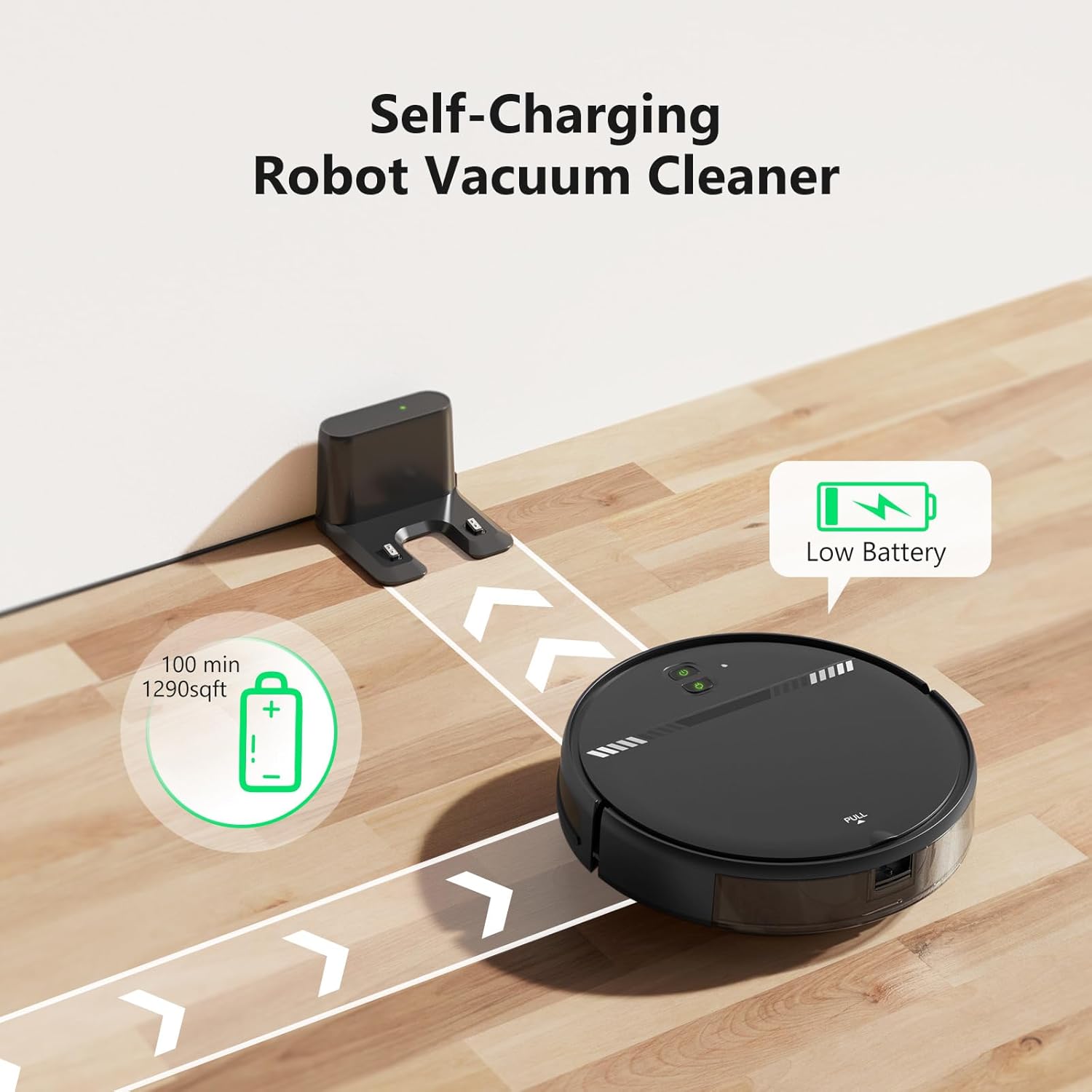 Robot Vacuum and Mop 2-in-1, 2300Pa Suction for Pet Hair, Smart Wet Mopping for Hardwood & Tile, 3D Obstacle Avoidance, Auto-Recharge, App Control, Ideal for Pet Owners - Image 4