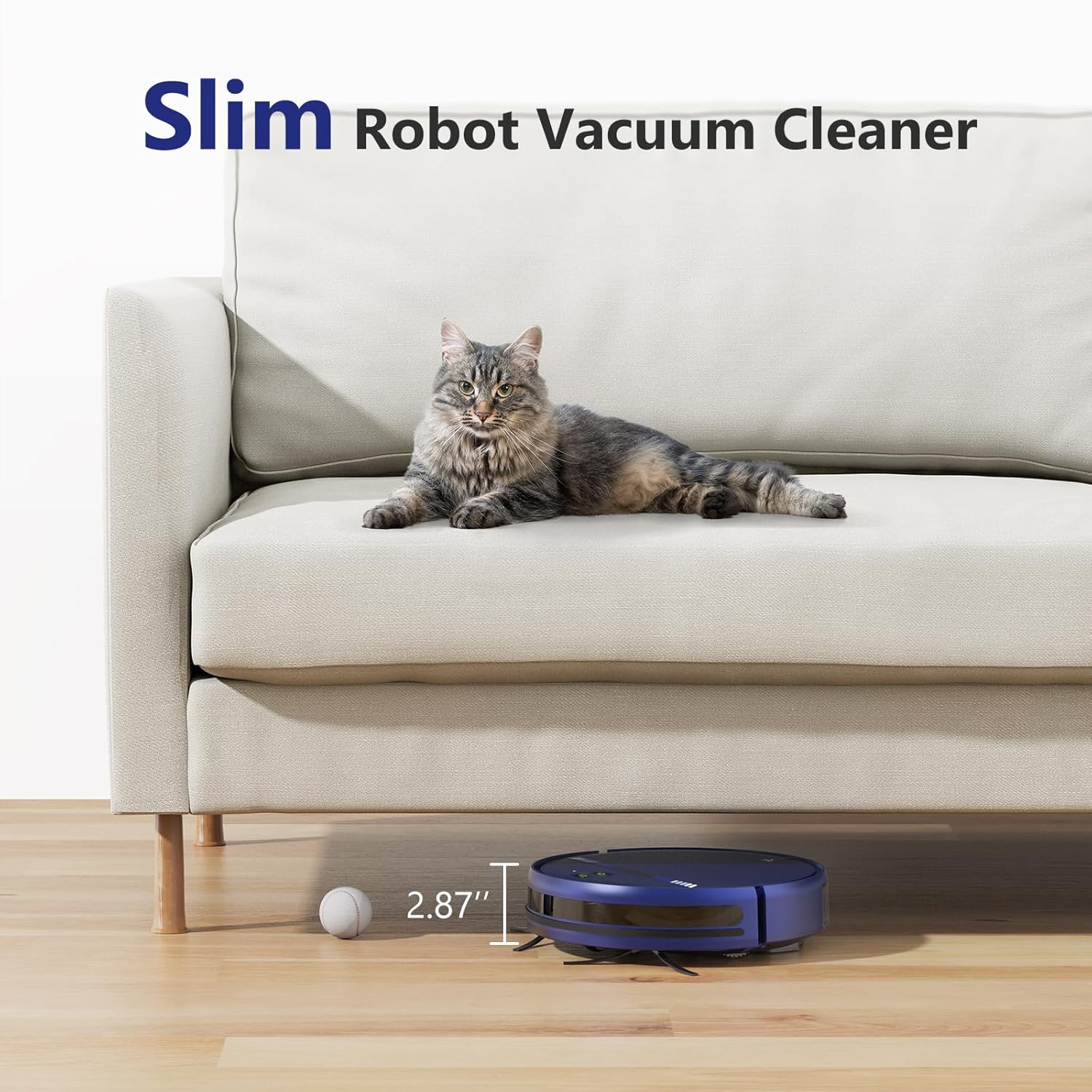 Robot Vacuum and Mop 2-in-1, 2300Pa Suction for Pet Hair, Smart Wet Mopping for Hardwood & Tile, 3D Obstacle Avoidance, Auto-Recharge, App Control, Ideal for Pet Owners - Image 7