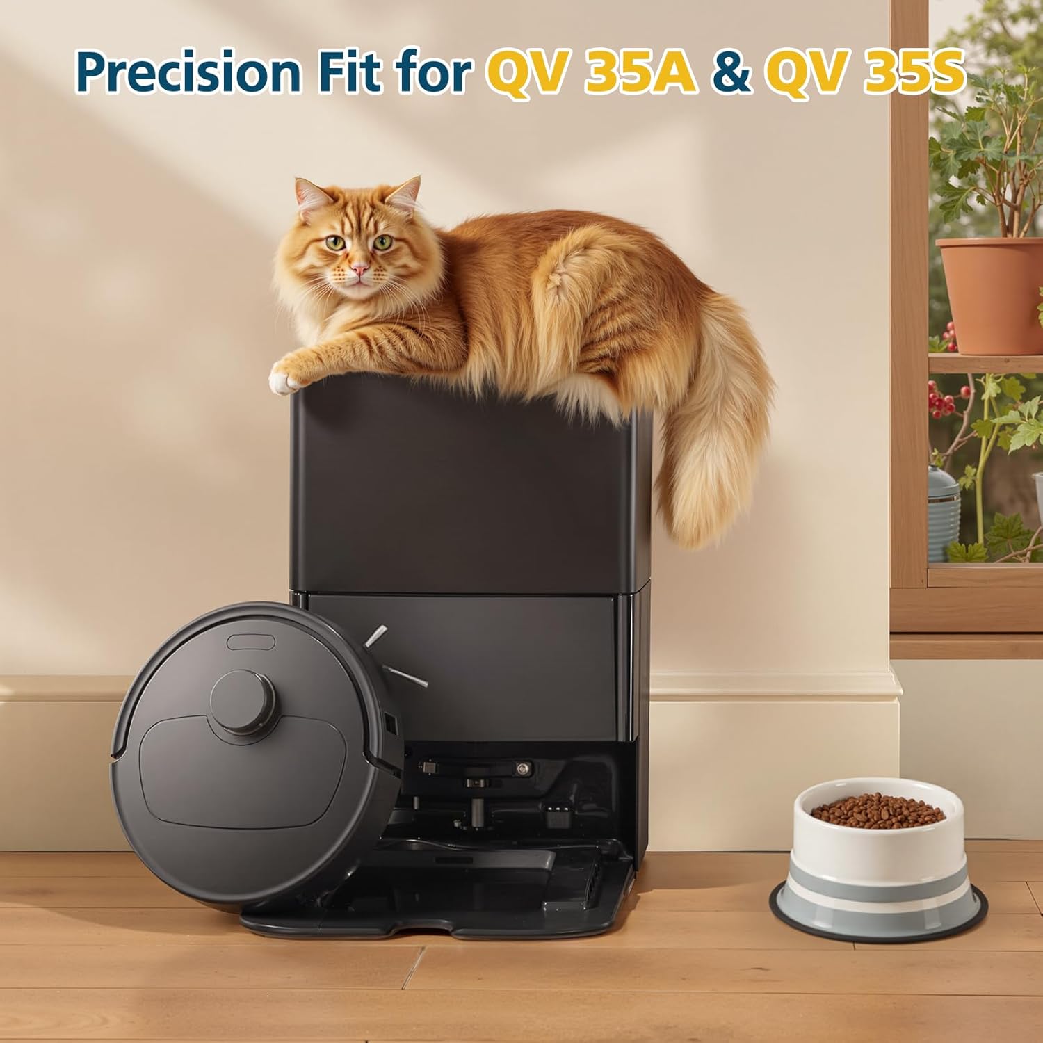 26 Pack Replacement Accessories for Roborock QV 35A / QV 35S Robot Vacuum, 2*Main Brush, 6*Side Brush, 4*Filters, 6*Mop Pads, 6*Dust Bag, 2*Tools - Image 2