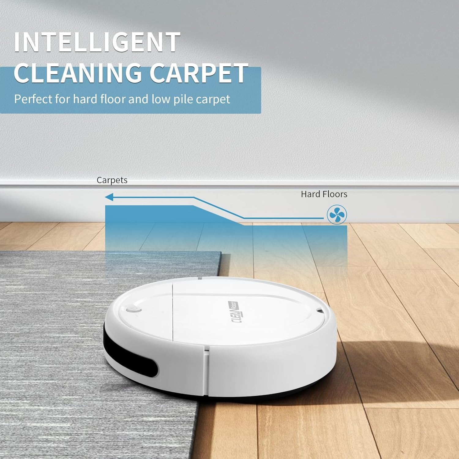 Robot Vacuum and Mop Combo, Equipped with Wireless Touch Button, Vacuum Robot Vacuum Cleaner and mop Combination, Silent, Advanced Obstacle Avoidance Suitable for Home Tiles Robot Vacuum and Mop Combo - Image 5