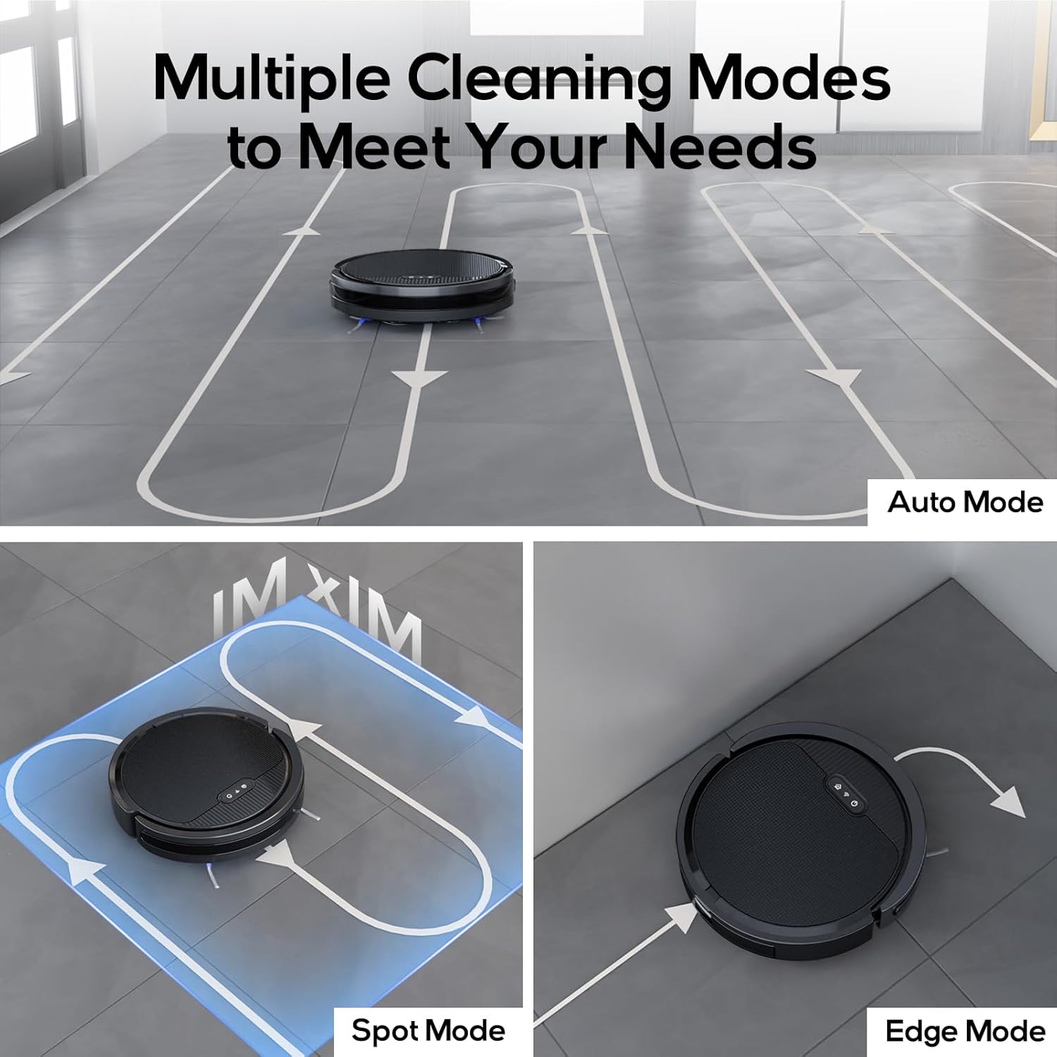 V3 3 in 1 Robot Vacuum and Mop with 5000Pa Suction Power, Work with 2.4GWifi/ Alexa/App/, Self-Charging Vacuum Cleaner, Tangle-Free, Ideal for Pet Hair,Carpet and Hard Floor - Image 4