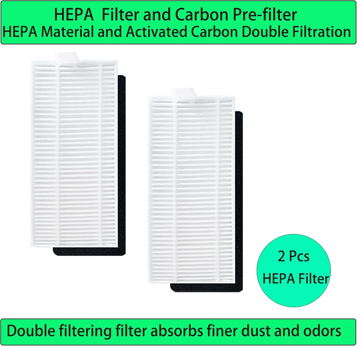 Replacement Spare Parts for eufy RoboVac L35 Hybrid / L35 Hybrid+ / LR30 Hybrid+ Robot Vacuum 2 Filter 2 Mop Cloth 4 Dust Bag Accessories - Image 4