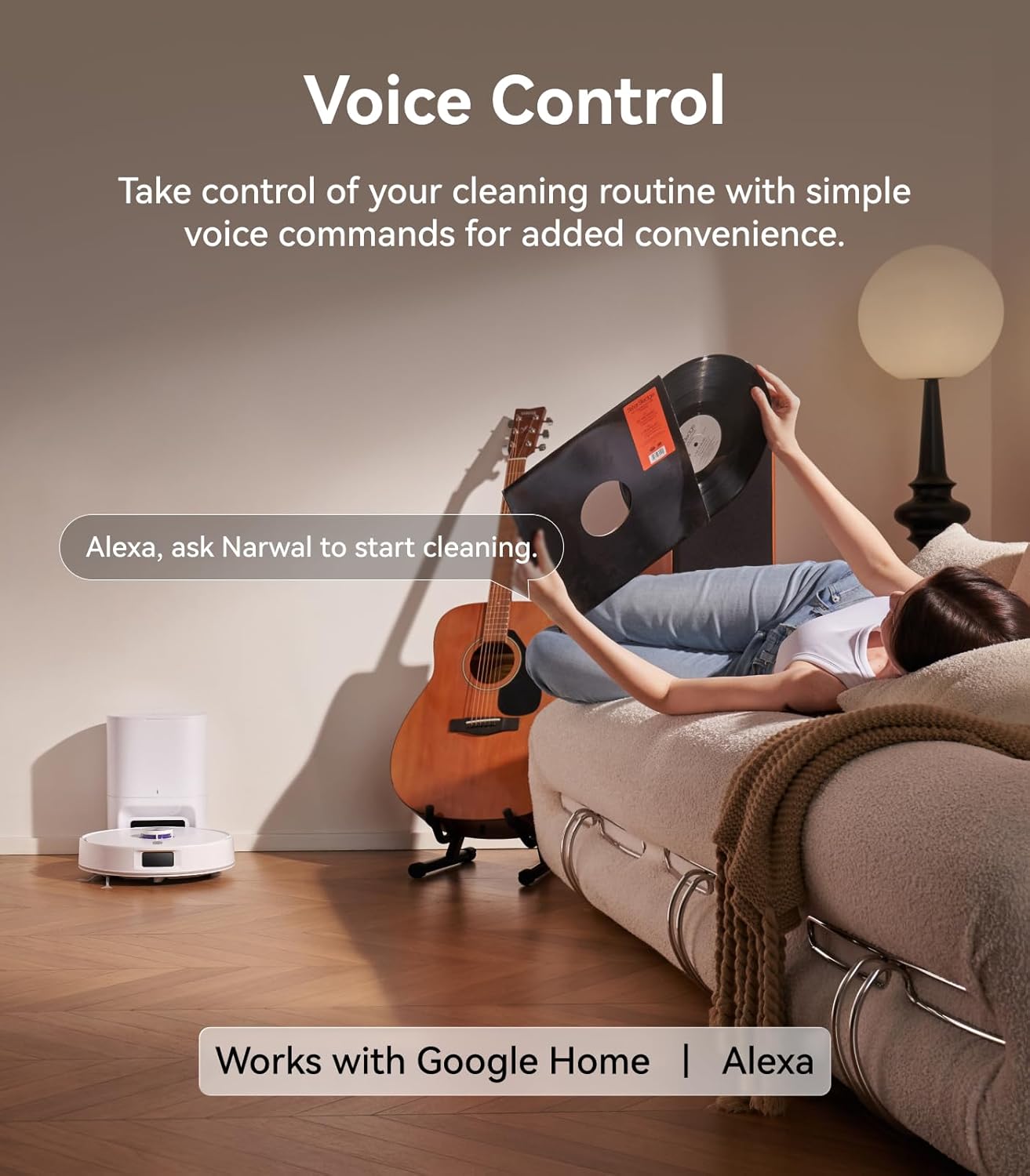 NARWAL Freo S Robot Vacuum and Mop Combo, 8000Pa Suction, 180 Days Hands Free, Self-Emptying Base, LDS Navigation, Robot Vacuum Cleaner for Pet Hair & Hard Floors (Renewed) - Image 6