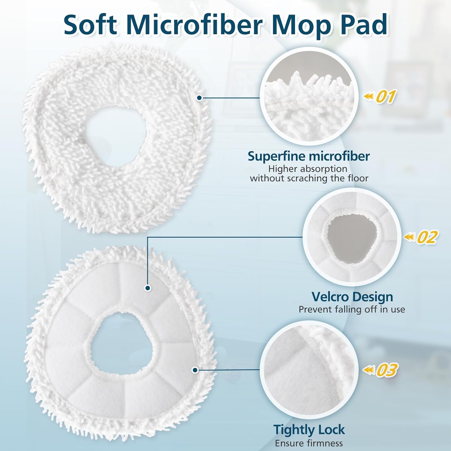 Replacement Parts Accessories Compatible with Narwal Freo Robot Vacuum 1 Roller Brush,4 HEPA Filters, 4 Mop Pads, 6 Side Brushes, 15 Pack - Image 4