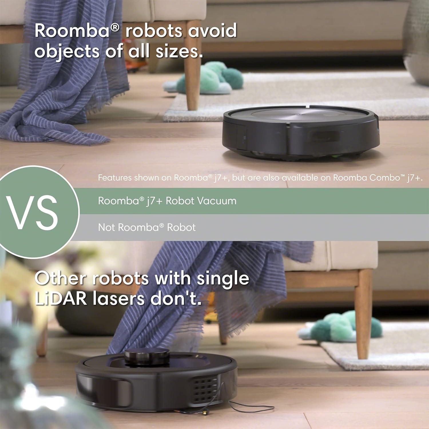 Refurbished iRobot Roomba Combo J7+ Paired with Alexa or Google Assistant Robot Vacuum and Mop - Image 7