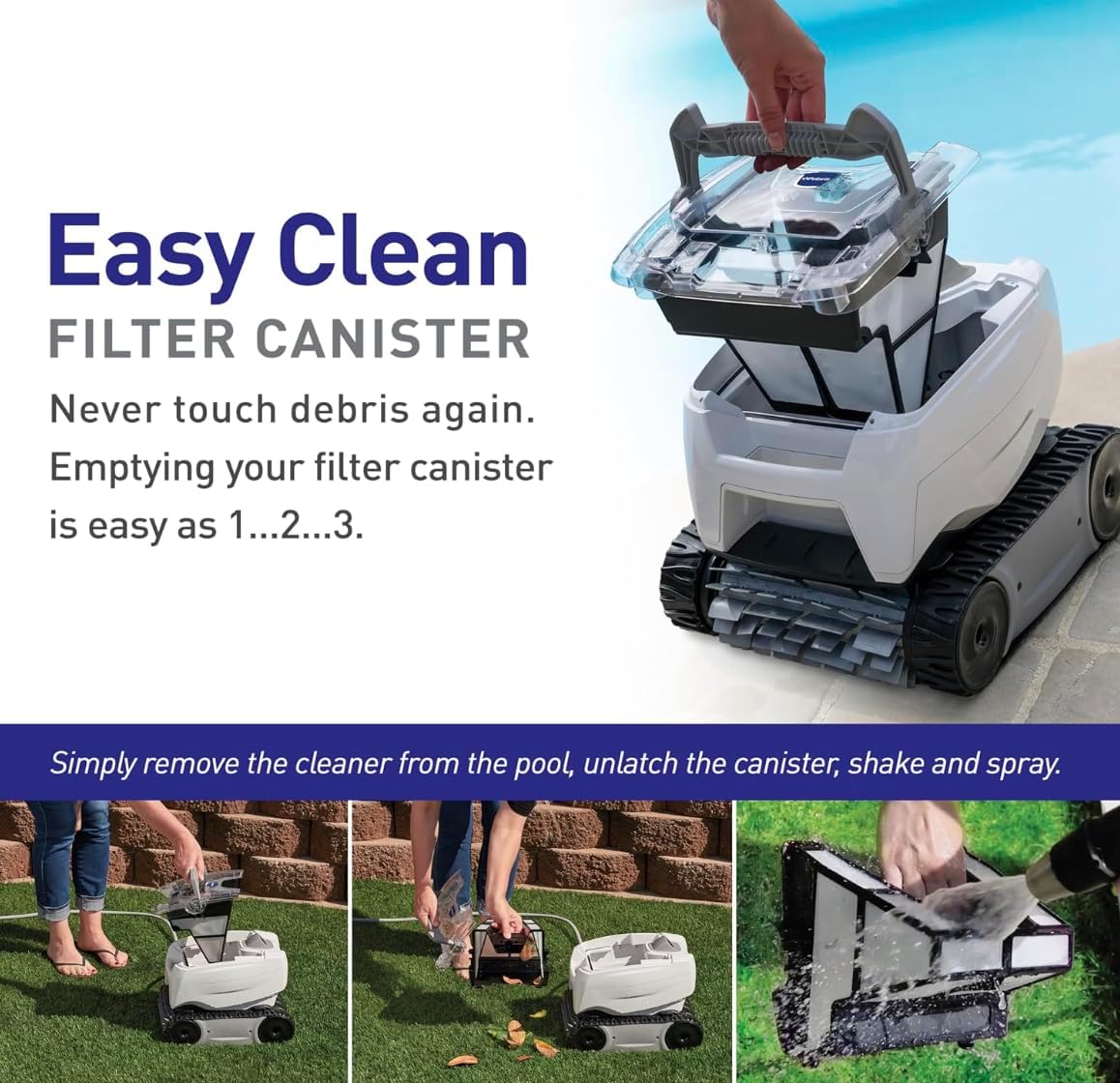 Polaris P724 Robotic Pool Cleaner, Lightweight Energy-Efficient Cleaner Perfect for In-Ground Pools up to 36-Feet, Cleans in as Little as 2.5 Hours - Image 9