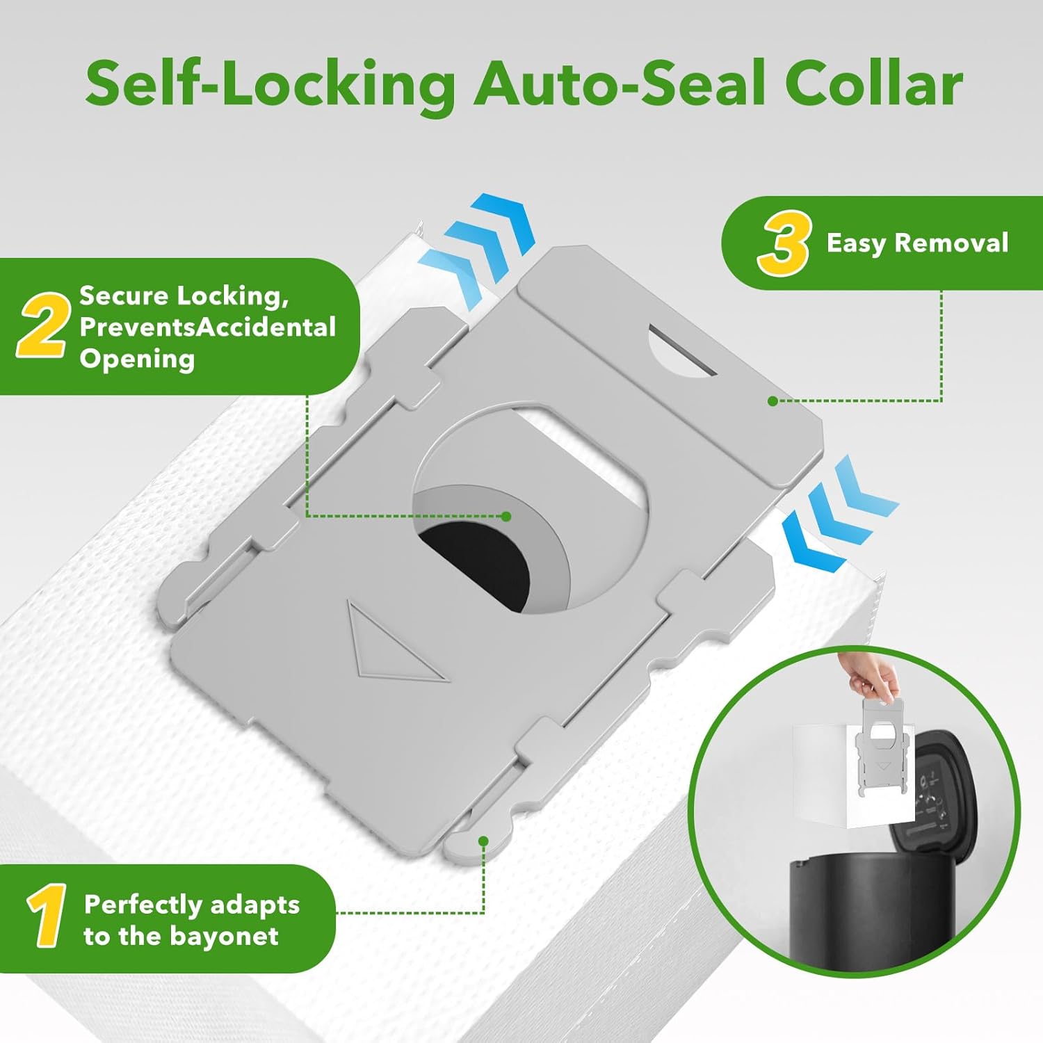 20 Pack Vacuum Bags for iRobot Roomba i7 i7+ i8 i8+ i3 i3+ i4 i4+ i6 i6+ j7 j7+ s9 s9+, s9plus, I & S & J Series Clean Base Automatic Dirt Disposal Bags - Image 6