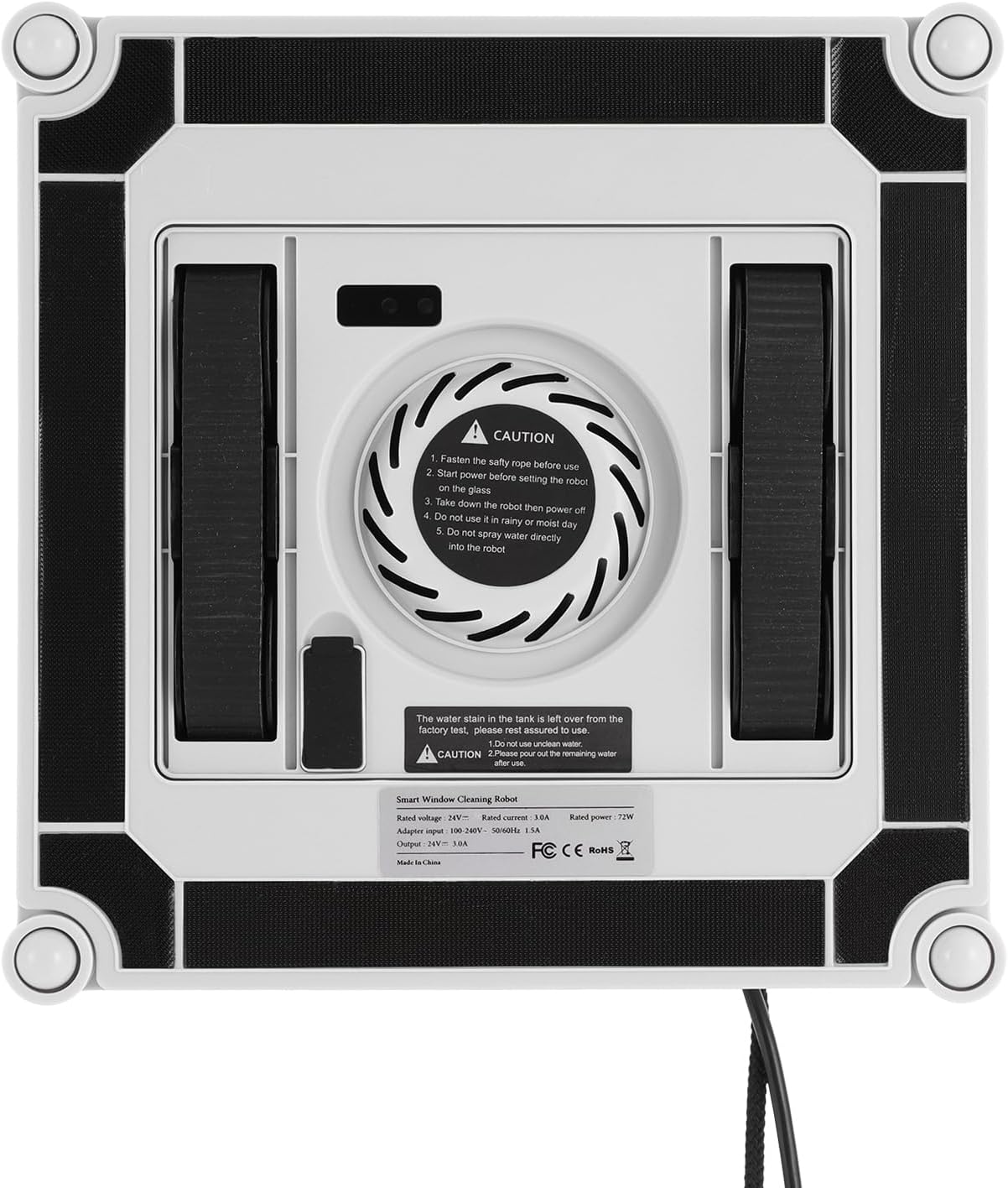 110V Electrical Windows Cleaning Robot, Automatic Window Vacuum Cleaner, Smart Window Glass Vacuum Cleaner with Remote and APP Control with Dual Water Spray (White + Light Green) - Image 5