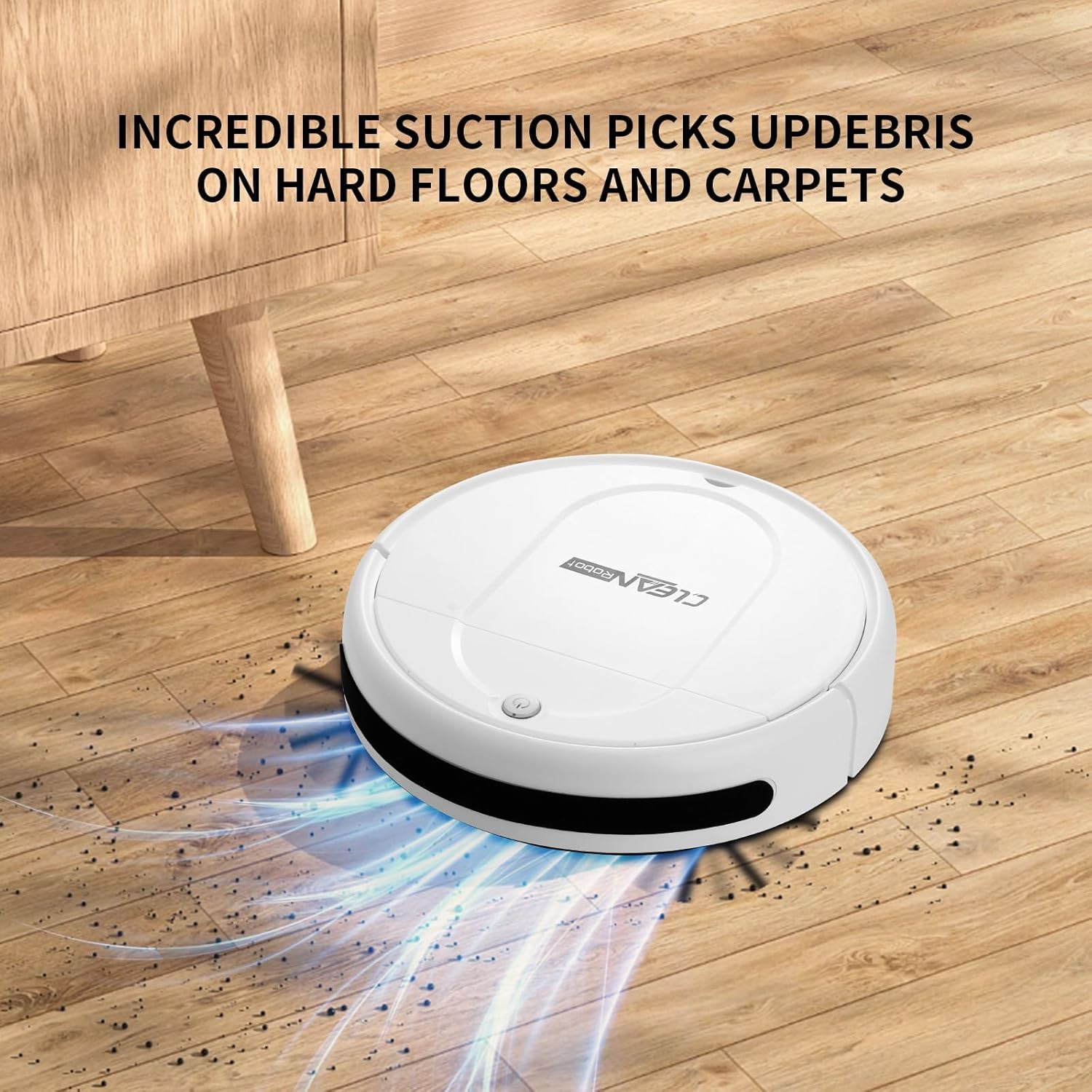 Robot Vacuum and Mop Combo, Equipped with Wireless Touch Button, Vacuum Robot Vacuum Cleaner and mop Combination, Silent, Advanced Obstacle Avoidance Suitable for Home Tiles Robot Vacuum and Mop Combo - Image 2