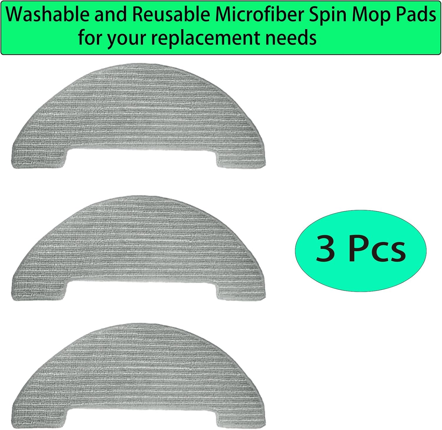 Replacement Spare Parts for Vactidy T6 /T7 /T8 Robot Vacuum 1 Main Brush 6 Side Brush 4 HEPA Filter 3 Mop Pad Accessories (14 Pack) - Image 5