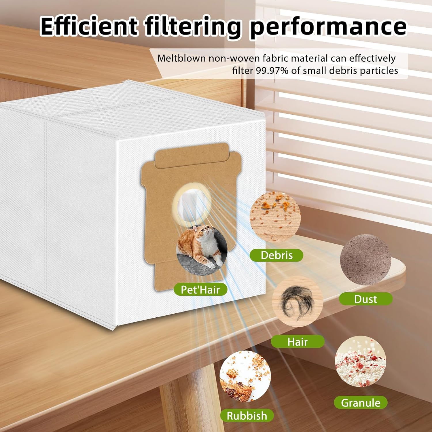 12 Pack Vacuum Dust Bags Replacement for iRobot Roomba Q0520, 1020/1010/108/106/104/105 Combo, Plus 405/504/505/507 Combo, Max 705/707 Vac Robot Clean Base Automatic Dirt Disposal Bag - Image 6