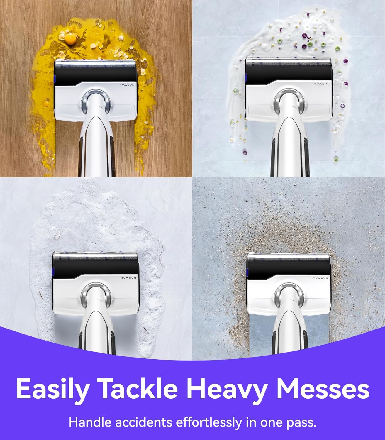 NARWAL S10 Pro Lightweight Cordless Vacuum Mop, Wet Dry Vacuum Cleaner, Self-Cleaning & Drying, 180° Flexibility, 50min Runtime Floor Cleaner (Renewed) - Image 2