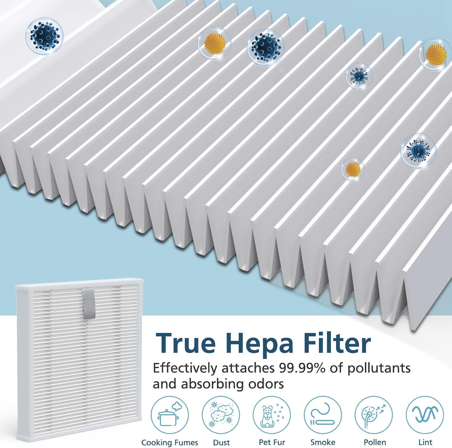 T20+ Accessories Replacement Parts for Airrobo T20+ /T25+/T30+/T25+C and for FIXR T20 Robotic Vacuum Cleaner, 1 Roller Brush, 4 Mop Pads, 4 Hepa Filters, 4 Dust Bags, 4 Side Brushes, 17 Pack - Image 3