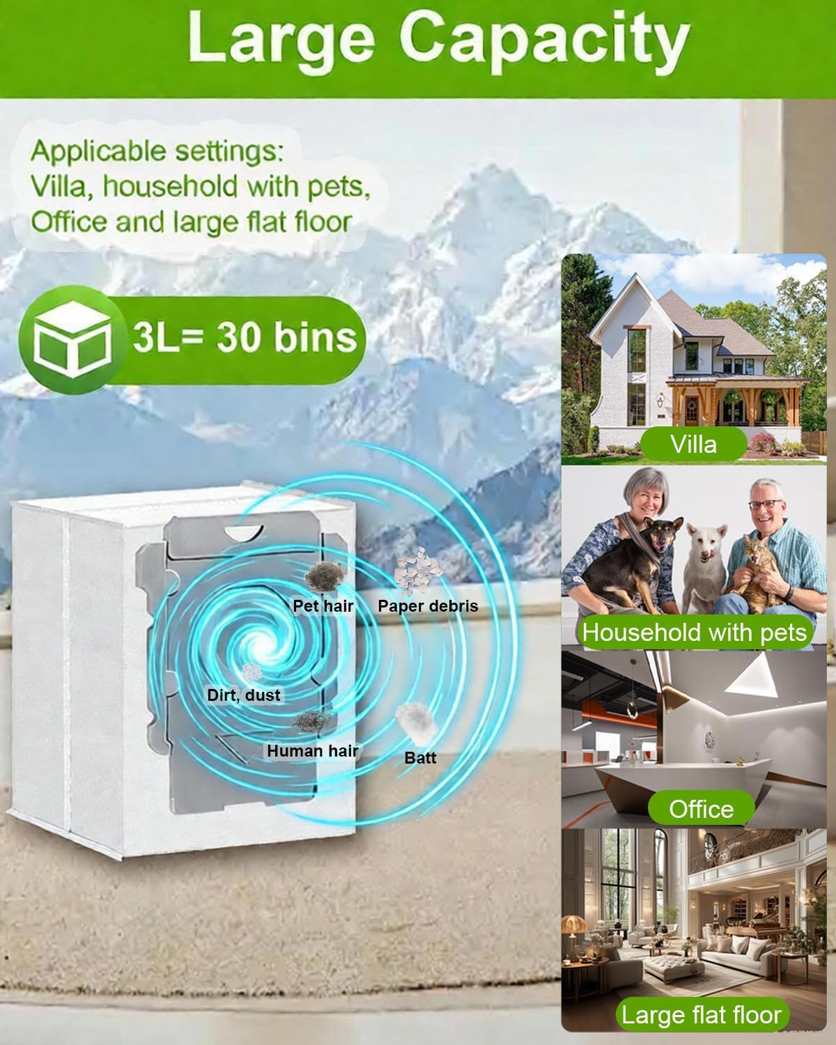 ApexOne 8 Pack Vacuum Bags for iRobot Roomba i, j, s Series, 104 Combo, 105 Combo, 105 Vac, Plus 405 (G185) (G181) Combo, Max 705 Vac, Max 705 Combo, Plus 504 Vac, Plus 505 Combo, Q0520 Robot Vacuum - Image 3