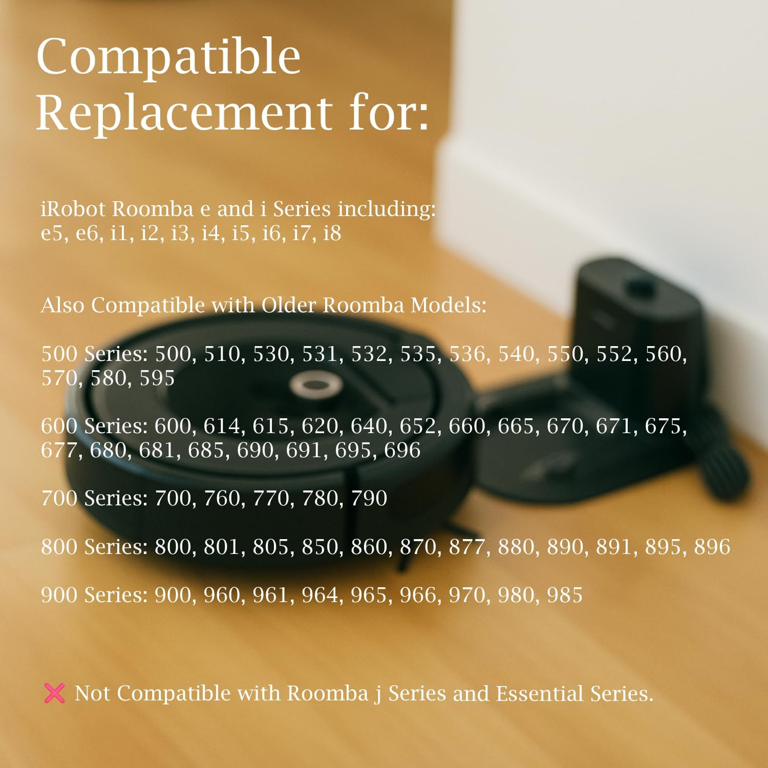 Home Base Charging Dock Station Compatible Replacement for iRobot Roomba e5 e6 i1 i2 i3 i4 i5 i6 i7 i8 500 600 700 800 900 Series Robot Vacuum Cleaner - Image 4