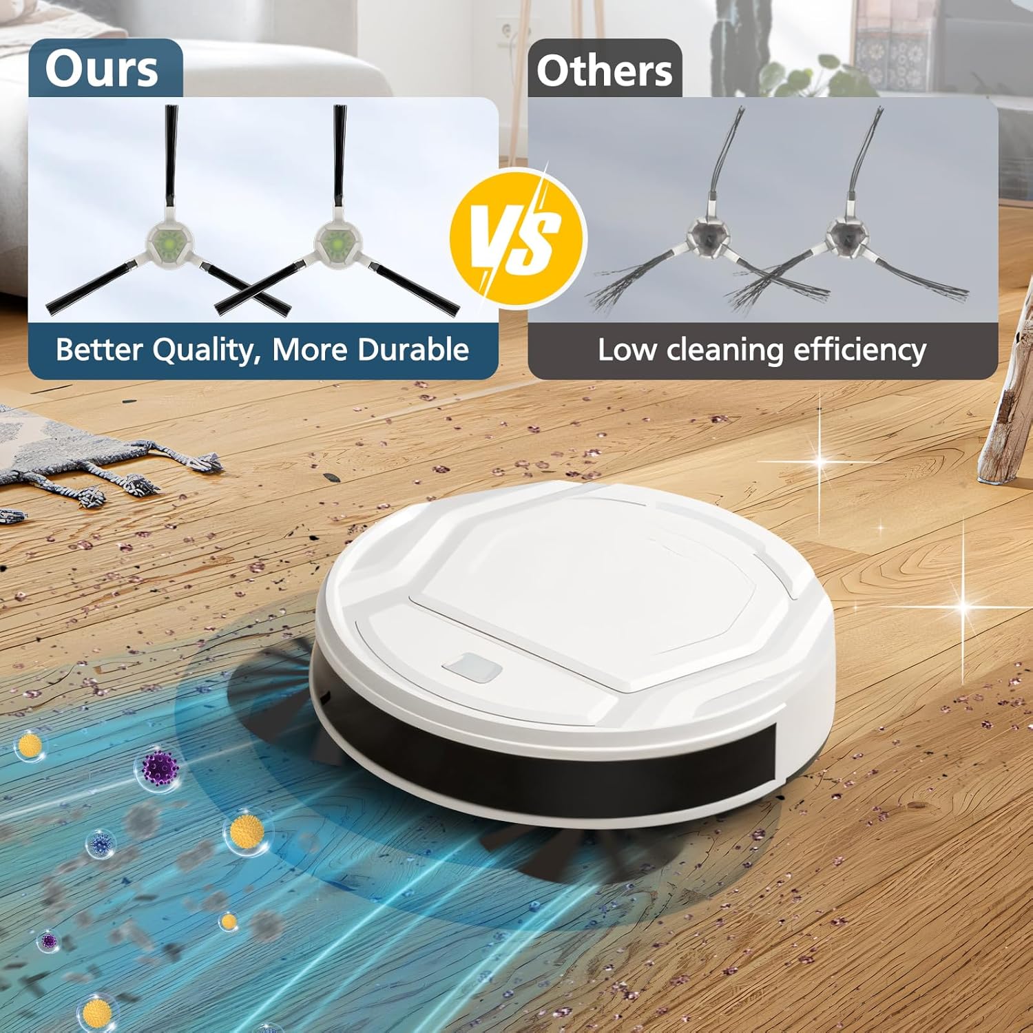 16 Pack Filter Replacement Parts for ๐๐ฒ๐ณ๐ฎ๐ป๐ ๐ ๐ฎ๐ญ๐ฌ, for ๐ข๐๐ฃ ๐๐ถ๐ณ๐ฒ ๐๐ฎ ๐๐ฏ ๐๐ฏ๐ ๐๐ฐ ๐๐ฑ Robot Vacuum, with HEPA Filter Size 5.0 * 1.9 Inch (NOT FOR M210 Pro) - Image 6