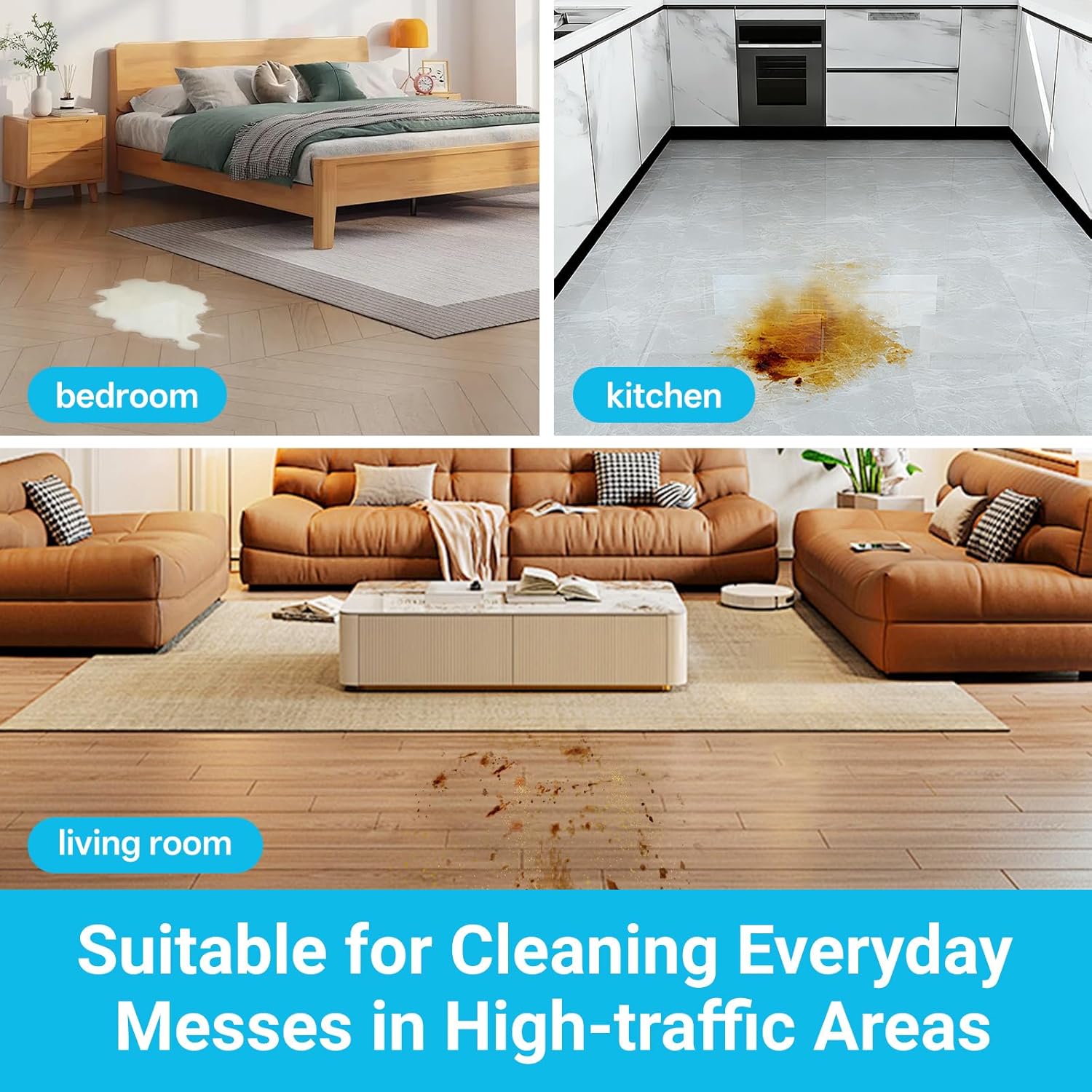 Floor Cleaner Compatible with Tineco Cleaning Solution, Suitable with All Robotic Vacuum Mop and Cordless Wet/Dry Vacuum Mop Cleaner, Multi-Surface Deodorizing & Cleaning Solution (2.5 L, Ocean) - Image 5
