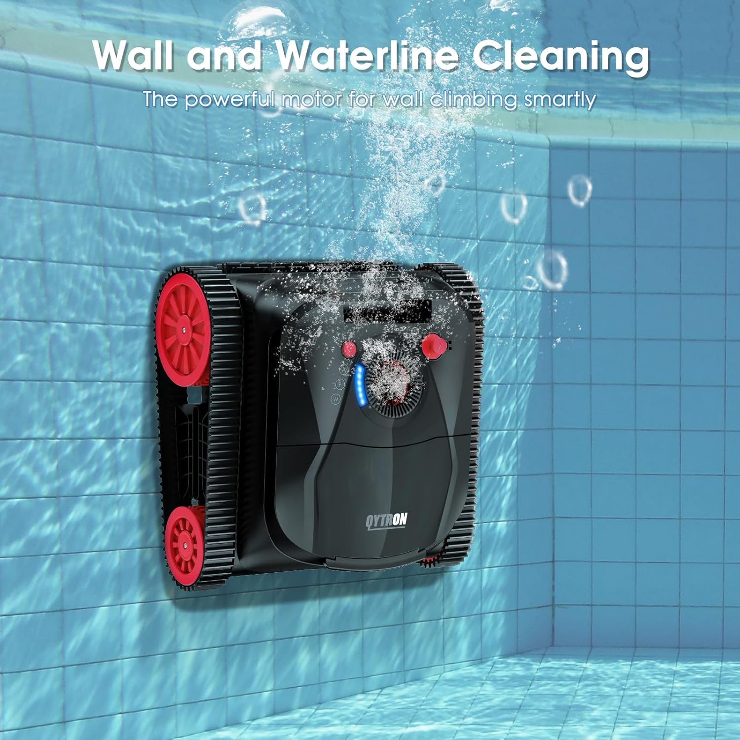 NIXBOT QP5 Robotic Pool Cleaner, Cordless Pool Vacuum for Inground Pools, Dual-Motor Turbine System, Robotic Pool Vacuum for Above Ground Pools with Wall Climing and Navigation Technology - Image 2