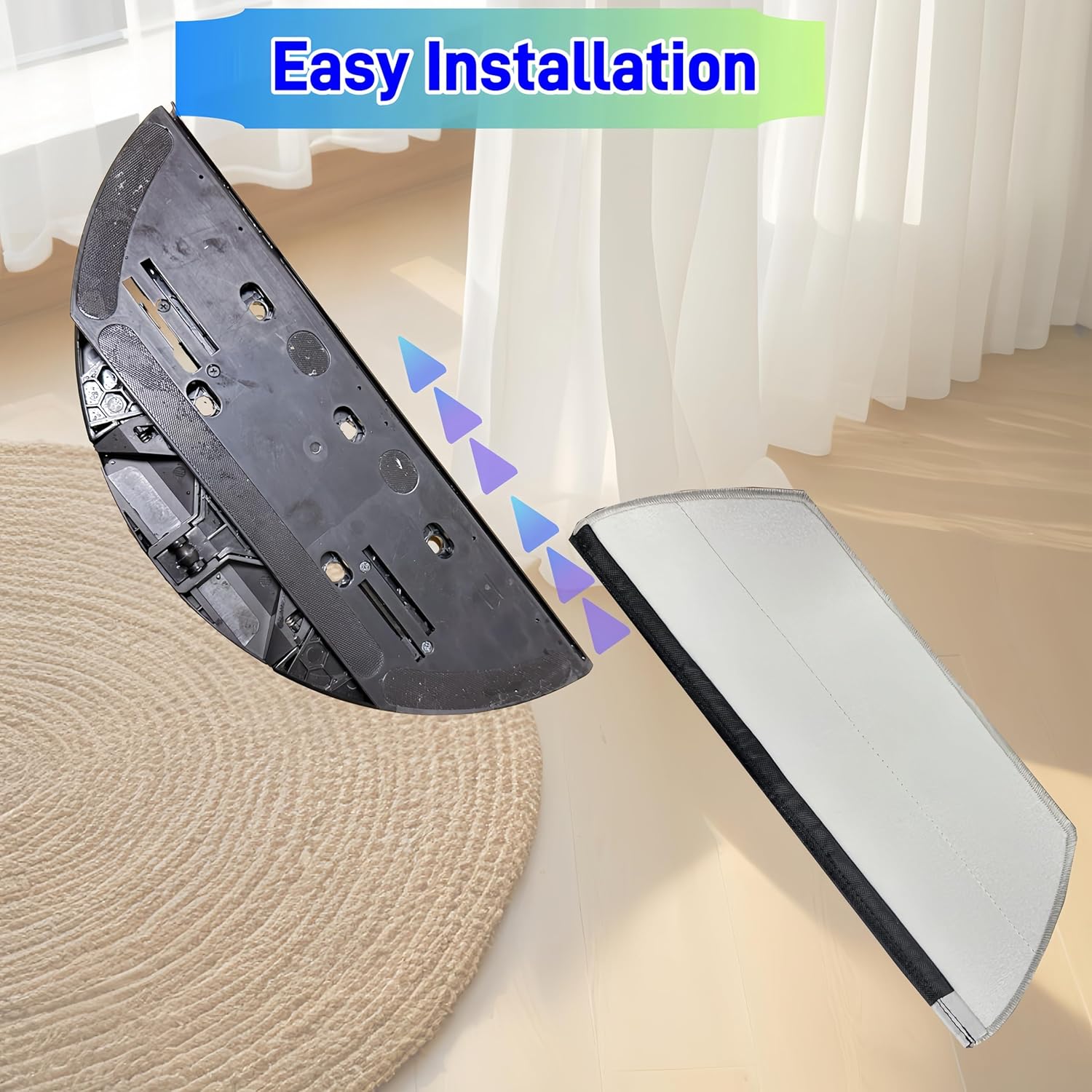 Replacement Mop Pads Compatible with Shark AV2800ZE RV2820YE RV2820ZE AV2820S AV2820AE RV2800AE RV2800S PowerDetect Never Touch Pro Robot Vacuum,Washable Reusable Replacement Microfiber Soft Mop Pads - Image 8