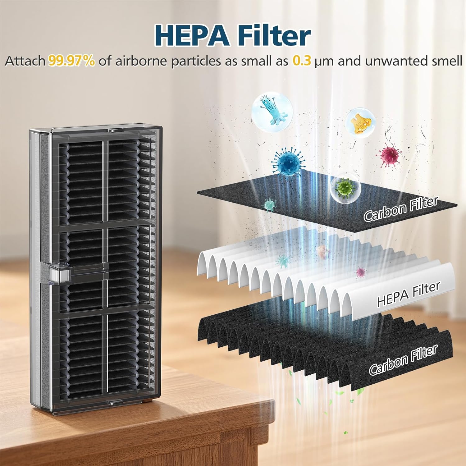 Accessories for Dreame L40 Ultra / X40 Ultra / X40 Master, and for MOVA P10 / P50 Pro Ultra Robot Vacuum, 2*Rubber Main Brushes, 4*Dust Bags, 6*Mop Pads, 4*Filters, 6*Side Brushes - Image 5