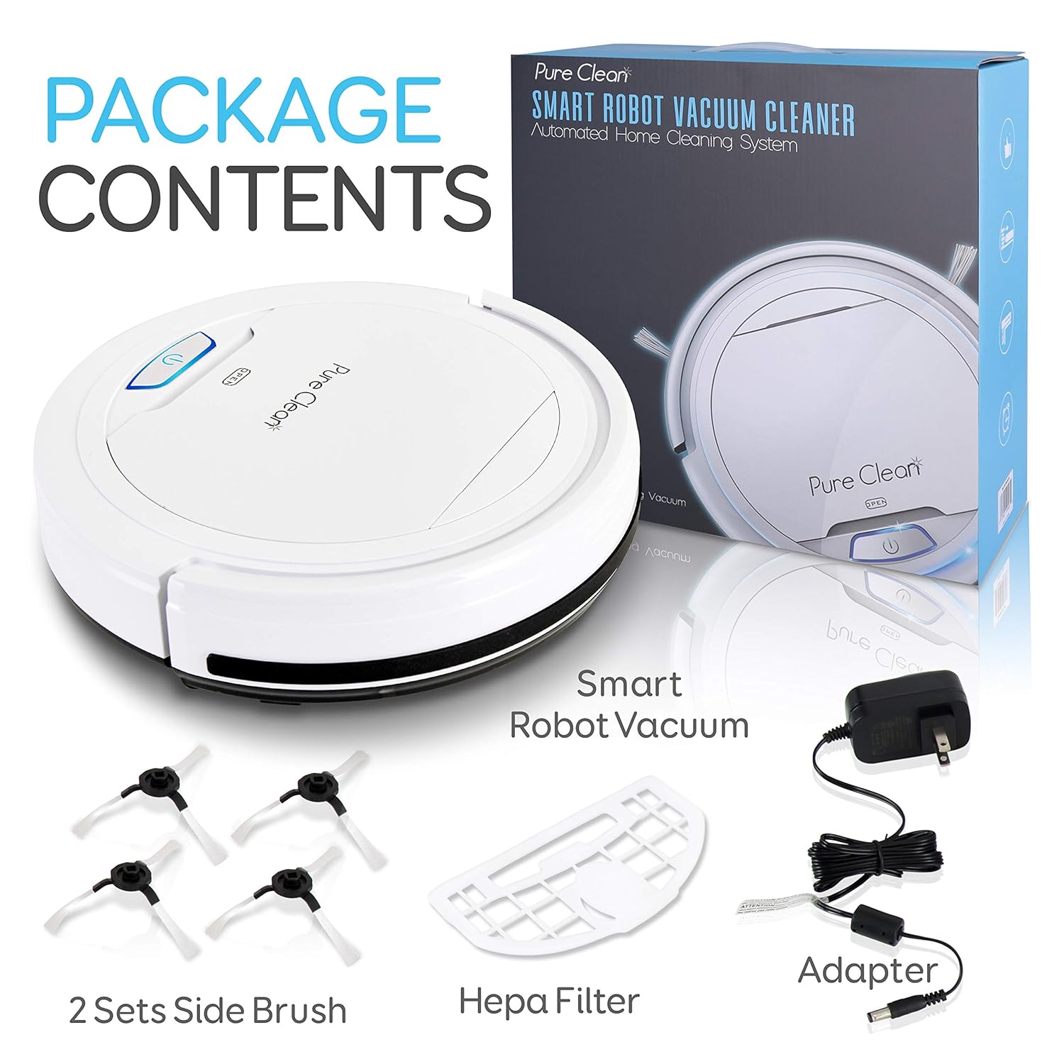 SereneLife Pure Clean Automatic Robot Vacuum Cleaner - Lithium Battery 90 Min Run Time&Self Path Navigation-Bot Self Detects Stairs Pet Hair Allergies Robotic Home Cleaning for Carpet Hardwood Tiles - Image 10