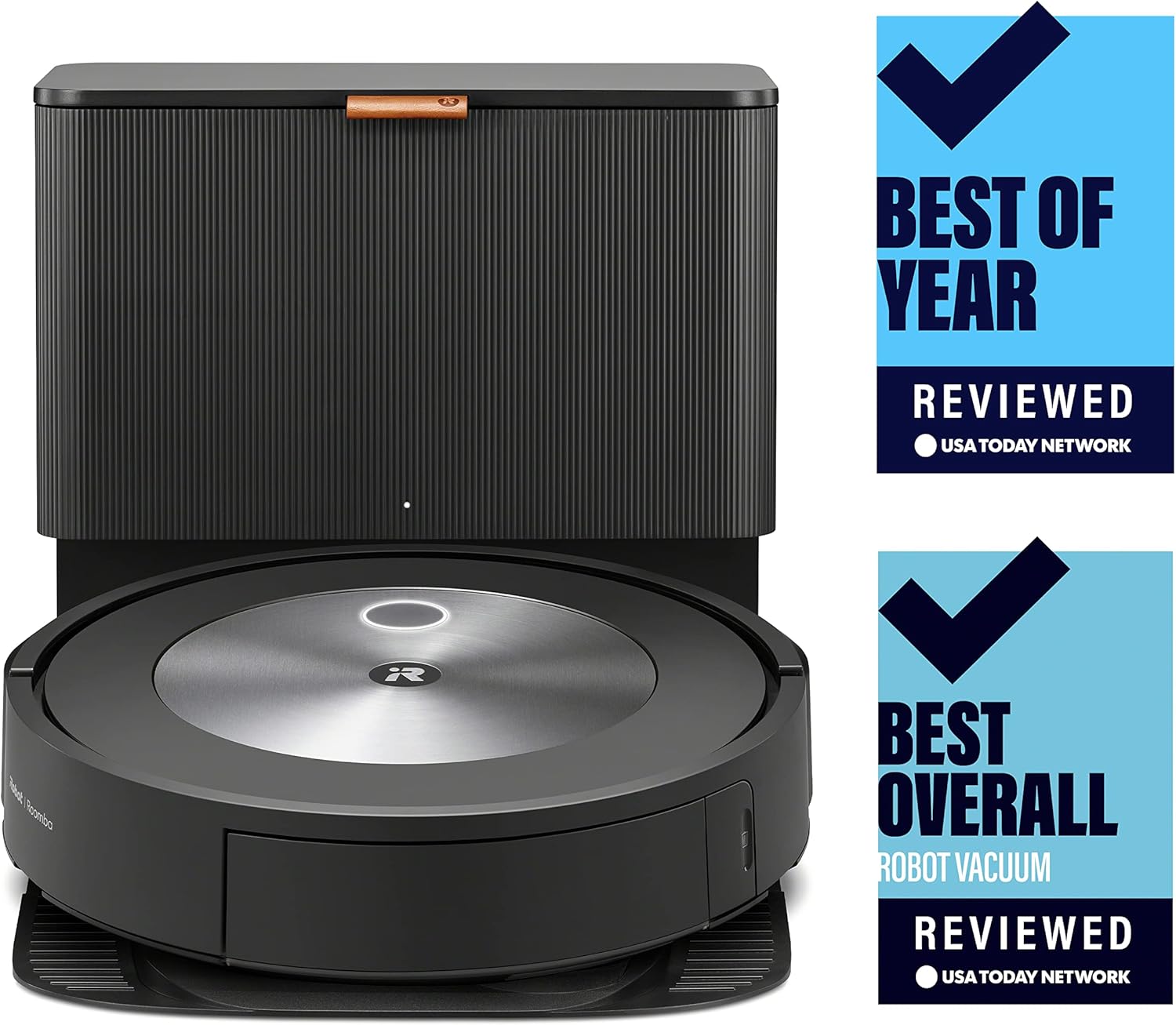 iRobot Roomba j7+ (7550) Self-Emptying Robot Vacuum – Identifies and avoids obstacles like pet waste & cords, Empties itself for 60 days, Smart Mapping, Works with Alexa, Ideal for Pet Hair (Renewed) - Image 2